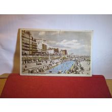 PADDLING POOL, BRIGHTON, SUSSEX used postcard by Lansdowne 1949 pm =