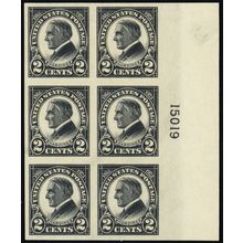 611, Mint NH XF 2¢ Plate Block - Stuart Katz