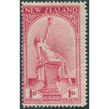 New Zealand 1922 1d + 1d carmine Health SG552 unused