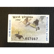 ICOLLECTZONE US West Virginia 1992 11a Duck Stamp VF NH