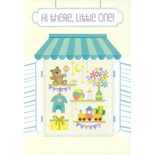 Hi there, Little One - New Baby Greeting Card - 4329