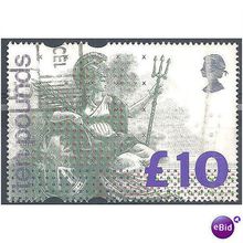 1993 SG1658 £10 Britannia Fine Used Light Parcels Cancel.