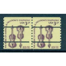 1813a 3.5c Violins Fine MNH Dry Gum Gap Pair PreCnx W0659
