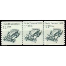 2131v 11c Stutz Bearcat Very Fine MNH Dry Gum PNC 3/3 W1397