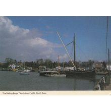 Northdown Sailing Barge Fishing Boat Ship at St Osyth Quay Postcard