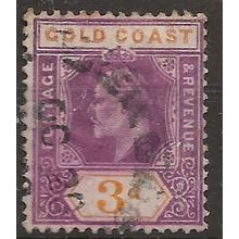 Gold Coast 1904 SG53 3d Dull Purple & Orange Good/Fine Used . .