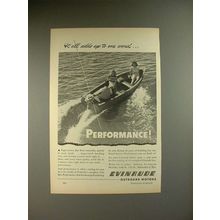 1946 Evinrude Outboard Motor Ad - Performance