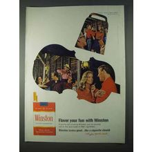 1966 Winston Cigarettes Ad - Flavor Your Fun With