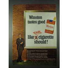 1966 Winston Cigarettes Ad - Good Like Should