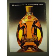 1979 Haig Dimple Scotch Ad - in German - Wer weiterkommen will
