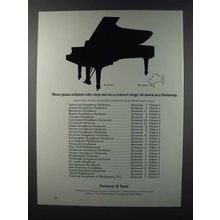 1981 Steinway Piano Ad - Most Soloists Who Step Out