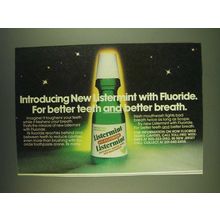 1985 Listermint Rinse Ad - Introducing new Listermint with Fluoride. For better