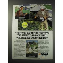 1991 Echo Tools Ad - Echo tools give our property the manicured look