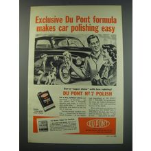 1949 Du Pont No. 7 Polish Ad - Du Pont formula makes car polishing easy