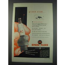1949 AC Spark Plugs Ad - Grand Slam
