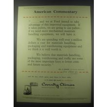 1954 Coventry Climax Fork Trucks Ad - American Commentary