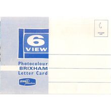 BRIXHAM, DEVON vintage unposted Lettercard by Dennis. vgc 1960s.. 6 views =