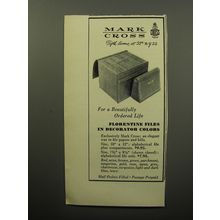 1951 Mark Cross Florentine Files Ad - For a beautifully ordered life