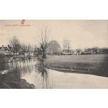 River Brett Hadleigh Suffolk Old Postcard