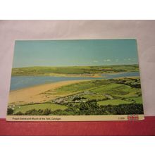 POPPIT SANDS AND RIVER MOUTH OF TEIFI, CARDIGAN, CEREDIGION unused postcard =