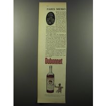 1953 Dubonnet Aperitif Advertisement