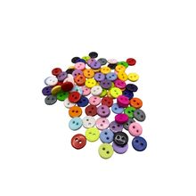 100 Pack Mixed Buttons 9mm Round 2-Hole Assorted Colours For Crafts Sewing Arts