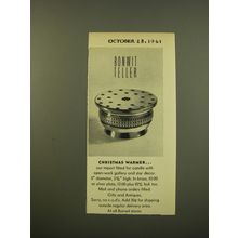 1961 Bonwit Teller Advertisement - Christmas Warmer