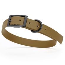 Dog Pet Waterproof Collar - W3/4" x L15"-18" - Coyote Brown