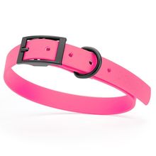 Dog Pet Waterproof Collar - W3/4" x L15"-18" - Passionfruit Pink