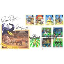 Ronnie Barker & Corbett DOUBLE Buckingham Circus Parade Hand Signed FDC