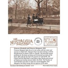 Postcard Princess Elizabeth Margaret Hyde Park 1932 Royal Family - Nostalgia