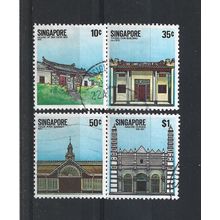 Singapore.National Monuments set of 4.Fine Used.Jul25