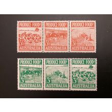 ICOLLECTZONE Australia 252A, 255A VF NH