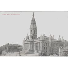 Town Hall Portsmouth Hampshire Postcard (QHAM239)