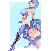 Taimanin Sailor Mercury Anime E Girl Poster Canvas Movie Film Print A0 A1 A2 A3