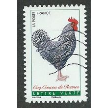 FRA 2016 (NVI) 'COCKERELS - COQ COUCOU DE RENNES' FINE USED (EBID48-592)