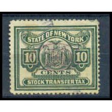 Used Revenue 10c N.Y. Stock Transfer Fine Just Clears WA2765