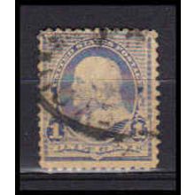 Used 219 1c Benjamin Franklin Just Clears RA0628