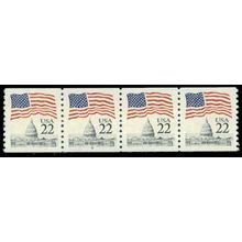 2115 22c U.S. Flag Very Fine MNH PNC 4/4 R0782