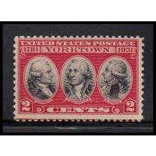 703 2c Yorktown Just Clears MNH O5018