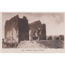 Ostia Italy Capitolium Tempio Di Vulcano Italian Rare Antique Postcard