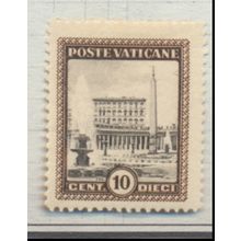 Vatican City Stamp Scott #20, Mint Hinged