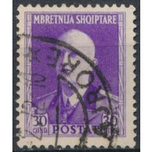 King Victor Emmanuel III: 30q - Albania 1939 - FH - MiNr 305
