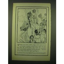 1902 Ivory Soap with art by Fanny Y. Cory Ad - There are many white soaps
