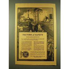 1918 Hood tires Ad - The Factor of safety in shipbuilding is 5-7