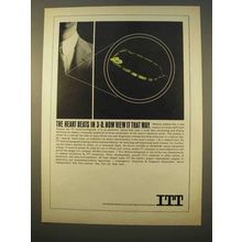 1963 ITT Vectorcardiograph Ad - Heart Beats in 3-D