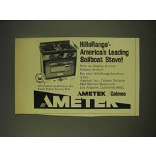 1970 Ametek HilleRange Stove Ad - America's leading sailboat stove!