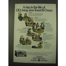 1972 General Electric Toast-R-Oven Toasters Ad - Day in the Life Of