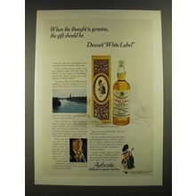 1972 Dewar's White Label Scotch Ad - The Thought is Genuine