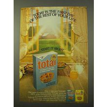 1972 General Mills Total Cereal Ad - Rest of Your Life
